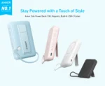 پاوربانک بیسیم انکر Anker Zolo Magnetic Power Bank 10K 30W Built-in USB-C Cable مدل A1685 - Image 6