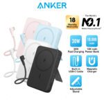 پاوربانک بیسیم انکر Anker Zolo Magnetic Power Bank 10K 30W Built-in USB-C Cable مدل A1685 - Image 7