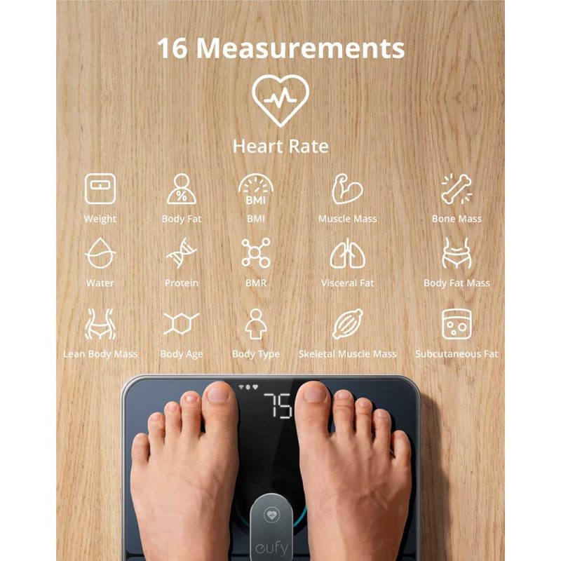 ترازو هوشمند ورزشی یوفی مدل Eufy Smart Scale P2 Pro T9149 - Image 6