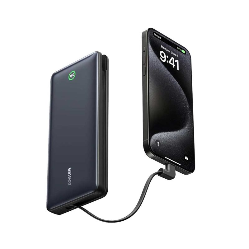 پاوربانک انکر مدل 20000mAh 30W Portable Charger with USB-C Cable A1387 - Image 2