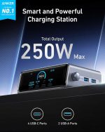 هاب شارژ 6 پورت انکر Anker Prime Charger 250W 6-Port GaN Charging Station مدل A2345 - Image 6