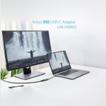 مبدل USB به HDMI انکر مدل A8312 در محیط کاری - هاب چندکاره مناسب دانشجویان و حرفه‌ای‌ها