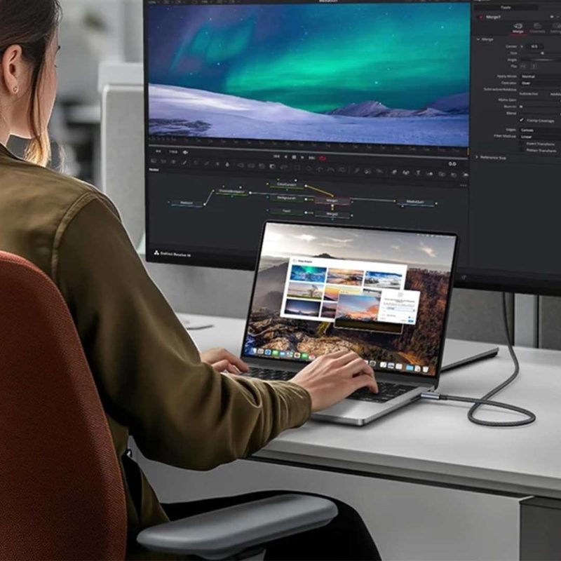 کابل تبدیل تایپ سی انکر Anker USB-C TO HDMI Cable 4K 60Hz مدل A87E0 از کیفیت 4K پشتیبانی می‌کند