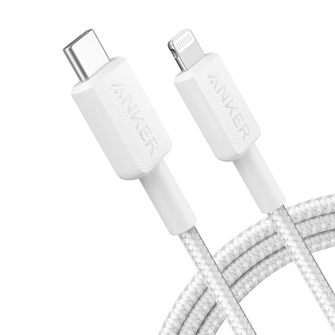 A81A5h21-5-jpg کابل USB-C به لایتنینگ انکر Anker 310 مدل A81A5 Anker 310 USB C to Lightning Cable (3FT, white), MFi Certified