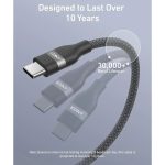 خرید و قیمت کابل USB-C به USB-C انکر Anker Upcycled-Braided 240W (3ft)